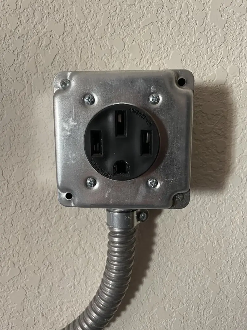 NEMA 14-50 outlet installed for Electrical Panel Upgrade in Blair